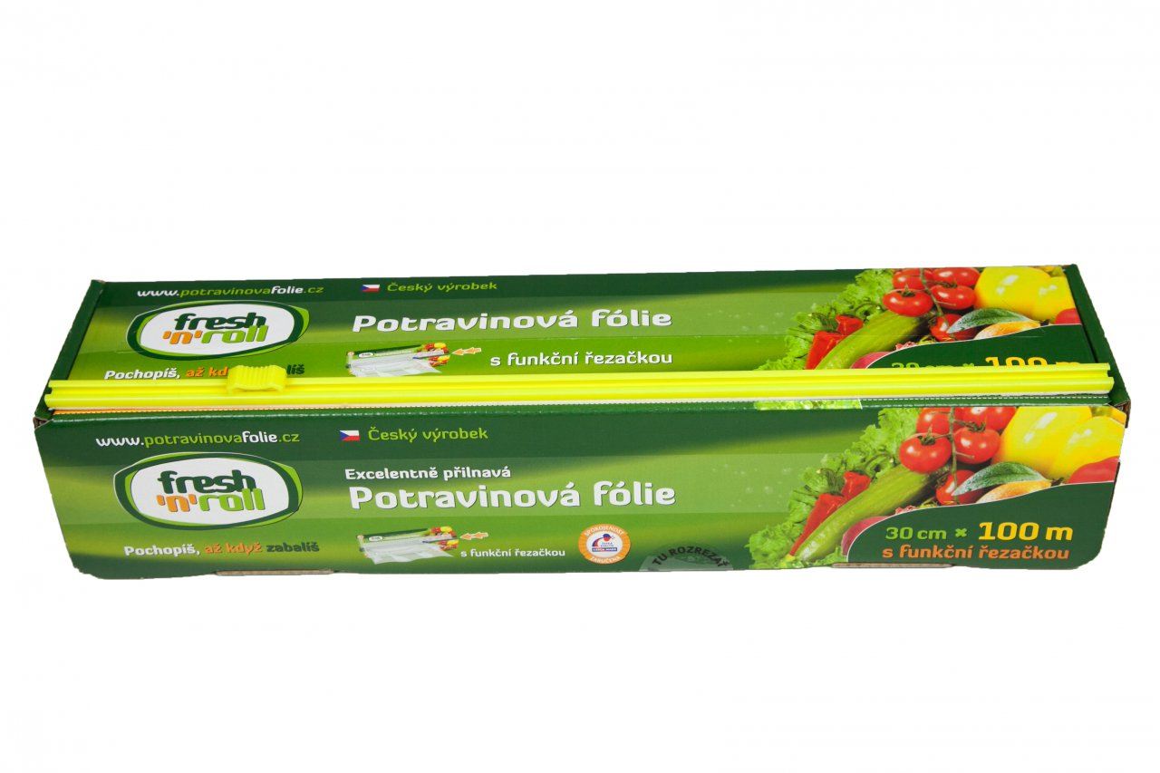 Potravinová fólie Fresh'n'Roll 30 cm/100 m, krabička s řezačkou