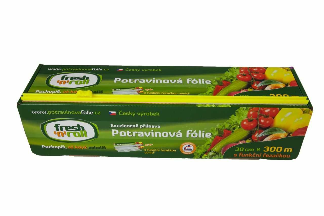 Potravinová fólie Fresh'n'Roll 30 cm/300 m, krabička s řezačkou