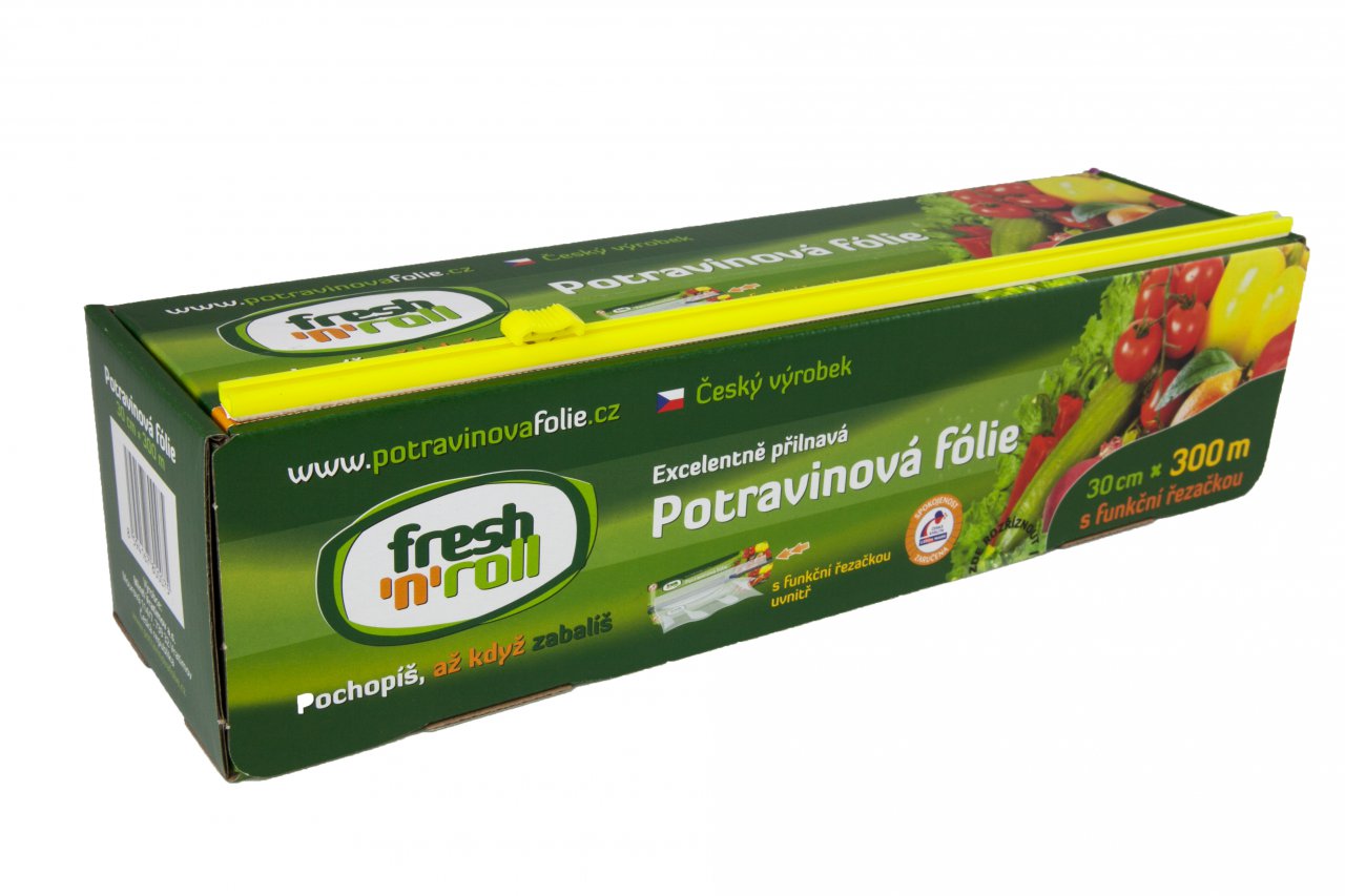 Potravinová fólie Fresh'n'Roll 30 cm/300 m, krabička s řezačkou